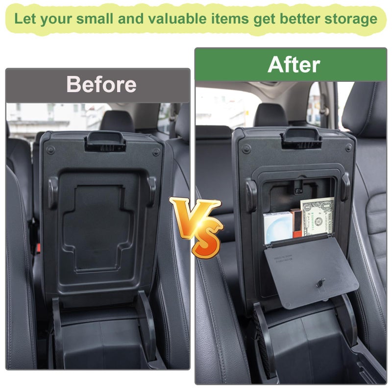 PIMCAR 3-Piece Honda CRV 2023-2025 Center Console Organizer Set | Custom Fit Armrest Tray, Hidden Storage Box & Armrest Dividers | Durable ABS Material Car Accessories - Image 3